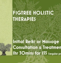 Introductory Offer: Reiki or Therapeutic Massage 1.5hrs Consultation and Treatment for $55 (regular price $85) Figtree Therapeutic