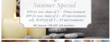 Summer Special - $49 for 45min Canberra City Aromatherapy